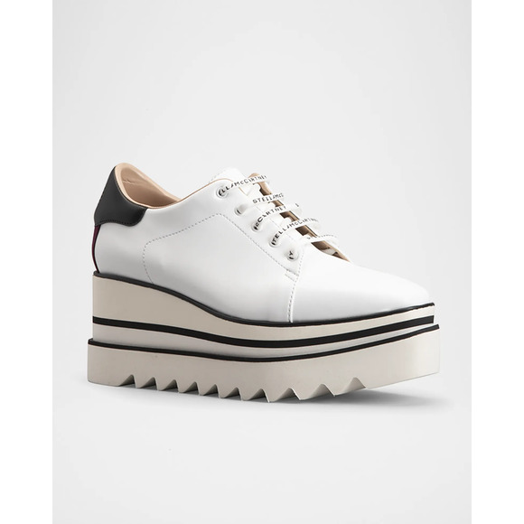 Stella McCartney Sneak-Elyse Platform Sneaker Loafers Shoes White Women's EU 40 - Picture 1 of 8